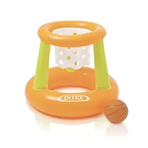 Надувной баскетбольный набор Intex 58504NP для бассейна, ПВХ, зелёно-оранжевый, от 3 лет