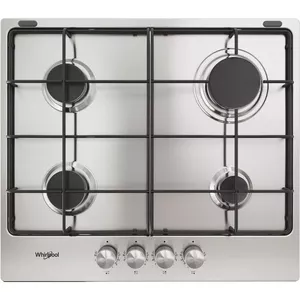Iebūvējamā gāzes plīts virsma Whirlpool TGML 650 IX, 4 zonas, rotācijas vadība