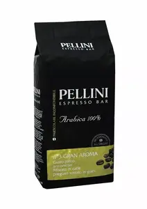 Pellini Gran Aroma Whole Bean Coffee 1 kg Pack of 6