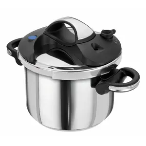 Pressure cooker Smile MGS-08 6L — stovetop 6-litre stainless steel pot, safety lid