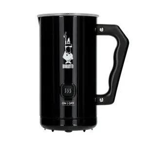 Electric Milk Frother Bialetti MKF02, 150 ml capacity, black, stainless steel body