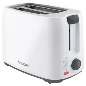 Sencor STS 2606WH Toaster 750 W 2 Slots Black with Defrost Function and Variable Browning Control