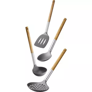 Kitchen Utensil Set Lamart LT3900 4 pcs Brown Grey Heat-resistant 210°C