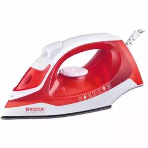 Паровой утюг BROCK BSI 2011 RD мощностью 2400 Вт с керамической подошвой и резервуаром для воды 280 мл