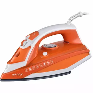 Паровой утюг BROCK BSI 5503 OR 2600W с керамической подошвой, резервуаром для воды 320 мл, защитой от капель, вертикальным отпариванием и автоотключением