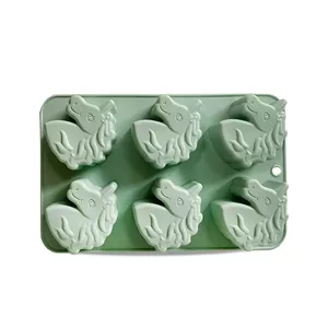 Muffin Pan Maestro MR-1129 Silicone Baking Mould, 1 pc, Flat Surface, Green
