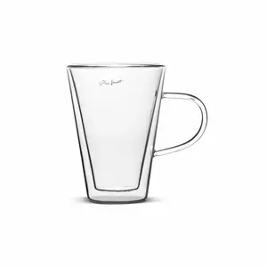 Glass tee glasses set LAMART LT 9028 — borosilicate double‑walled, 300 ml, 11.5 cm
