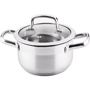 Saucepan LAMART LTSS1810 — stainless steel, round, 2.5 L, Ø18 cm, H10.5 cm