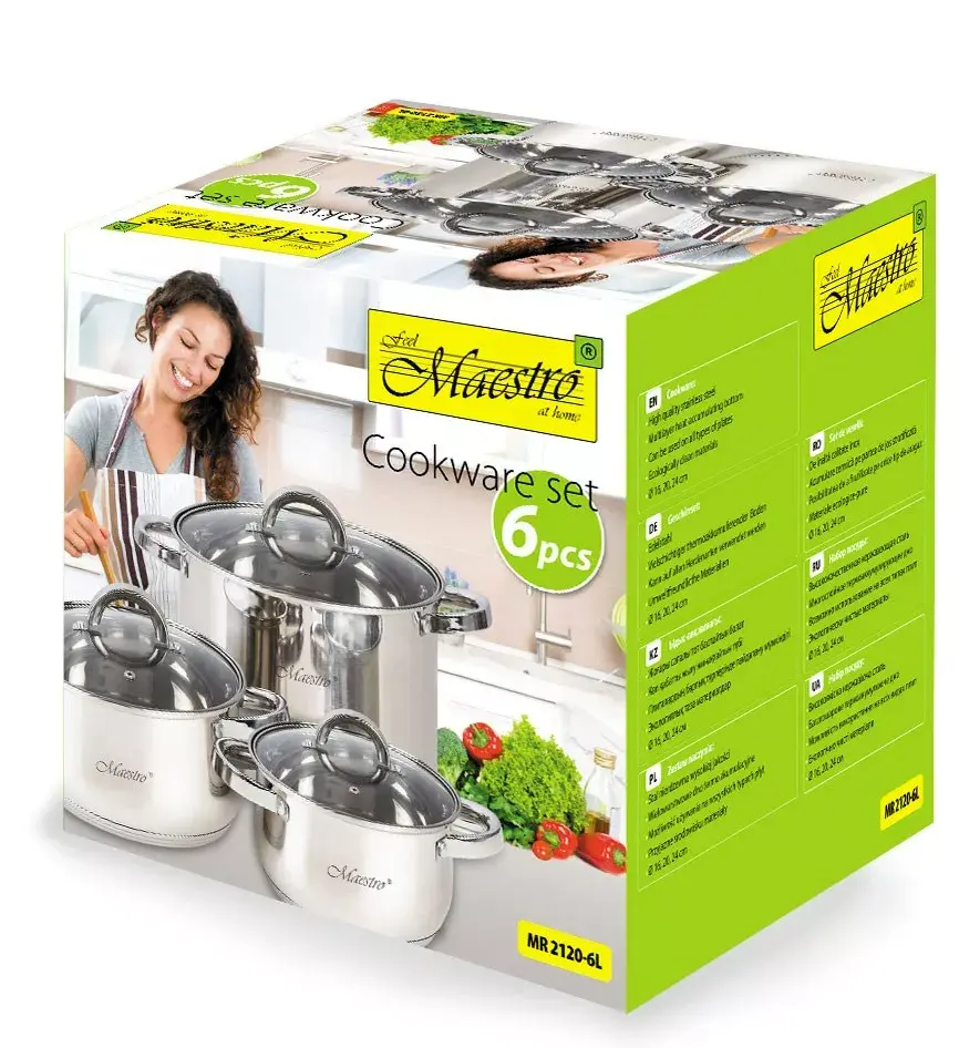 Maestro MR-2120-6L набор кастрюль 6 предметов Photo 2