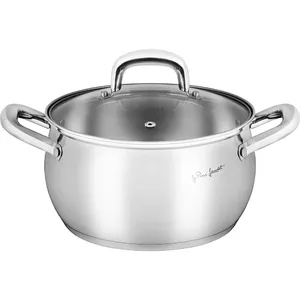 Saucepan LAMART LT1161 4.4 L with lid — stainless-steel cooking pot, stovetop use