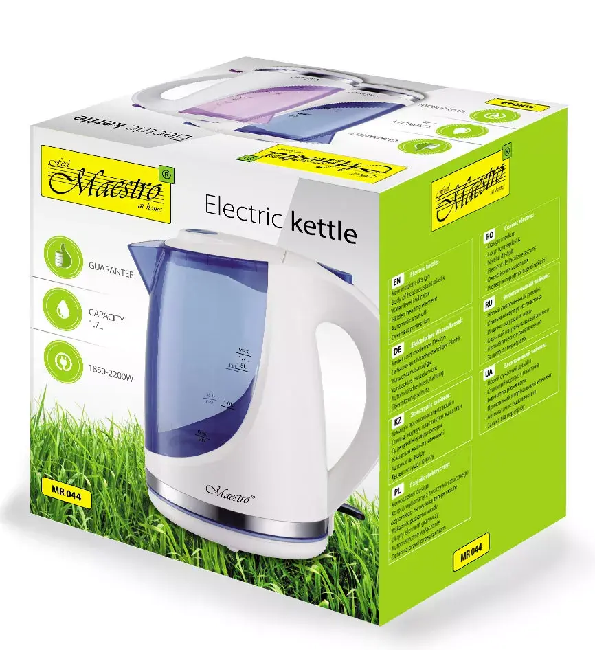 Электрический чайник Feel-Maestro 1.7L 2200W MR044 Photo 5