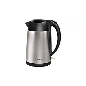 Electric kettle Bosch 1.7 L 2400 W stainless steel with water level indicator and removable filter