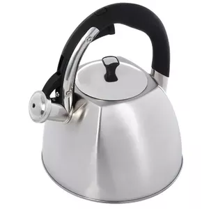 Electric kettle Maestro MR-1333 — 3.0 L stainless steel, hinged whistle, manual lid, multi-layer insulated bottom