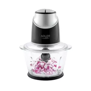 Adler AD 4082 electric food chopper 1.2 L 300 W Black, Silver