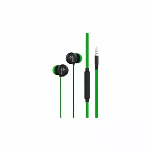 SENCOR Austiņas ar iebūvētu mikrofonu SEP 172 VCM GREEN — uz auss, ar vadu