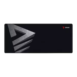 Mouse pad SAVIO Precision Control Gaming, oversized 1000×500 mm, 3 mm thickness, fabric/rubber, black/grey