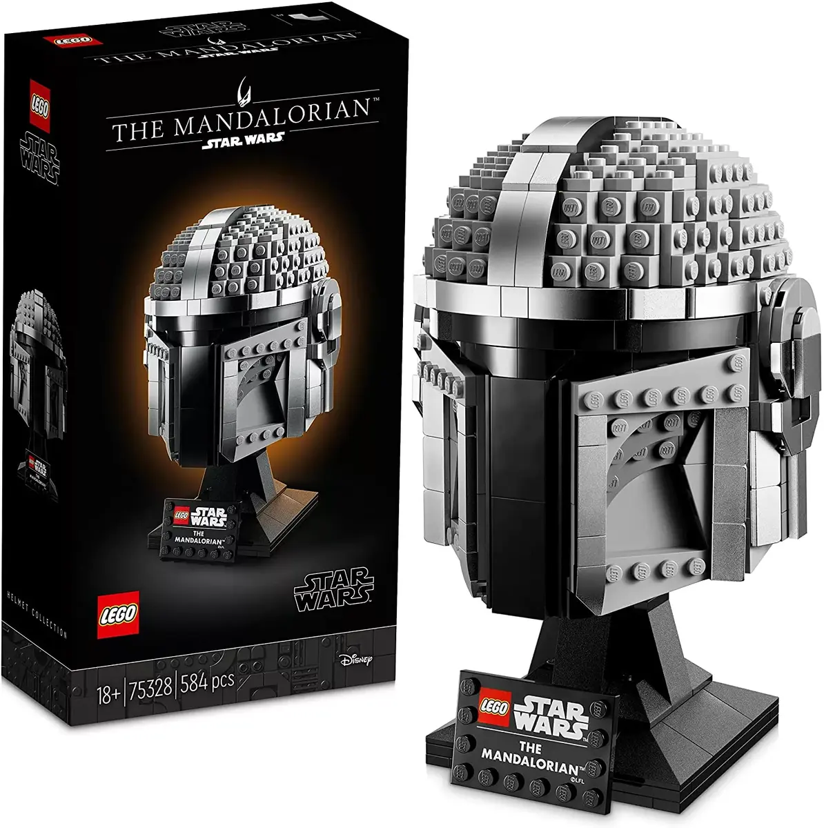 LEGO Mandalorian Helmet 75328 display model Photo 2