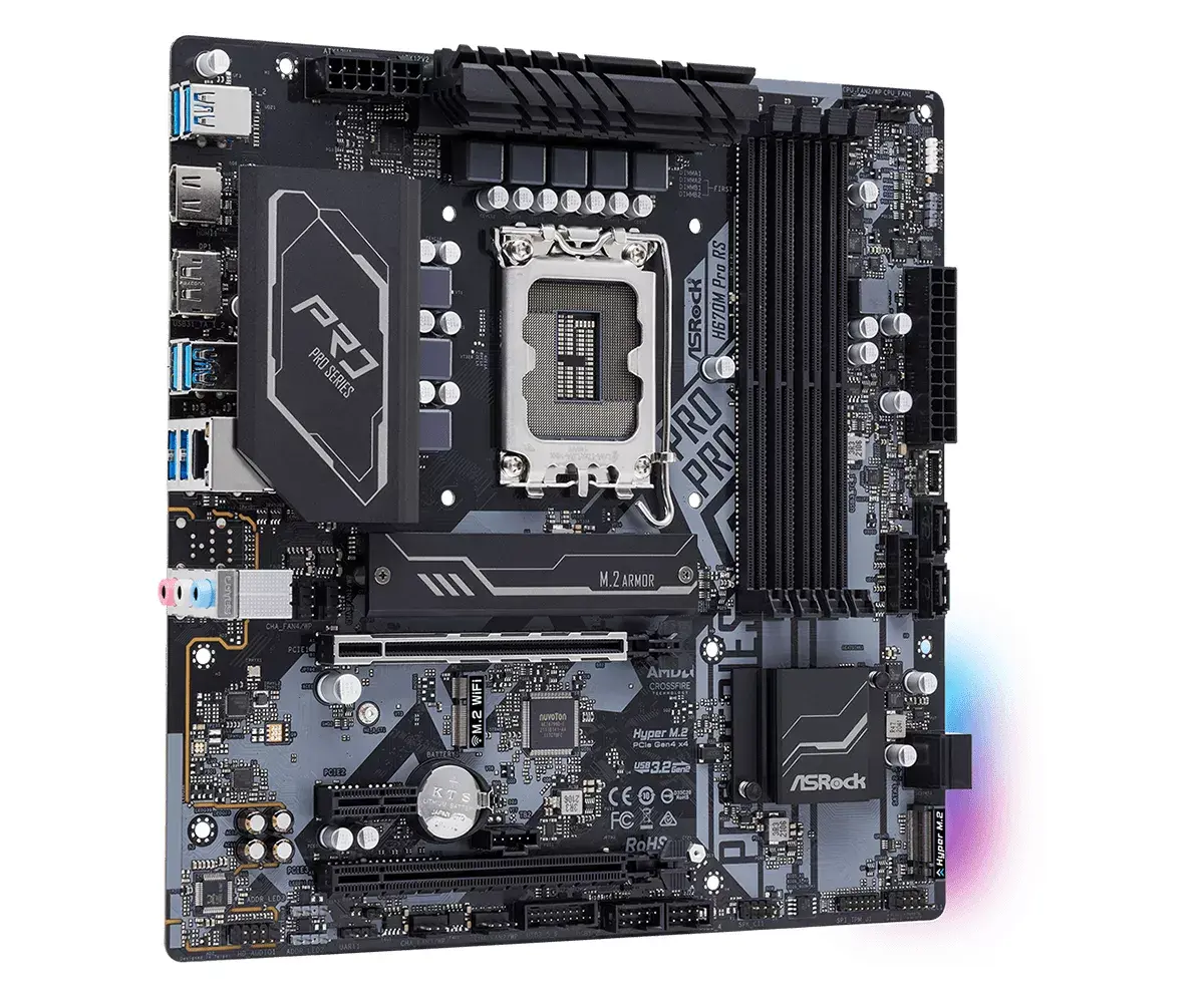 Материнская плата Asrock H670M Pro RS, 90-MXBHK0-A0UAYZ Photo 4