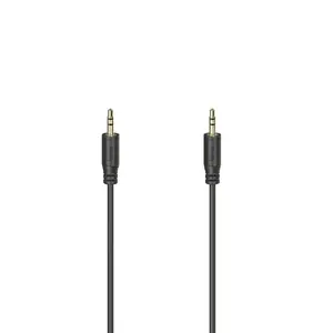 Hama Flexi-Slim audio cable 0.75 m 3.5mm Black Male to Male Gold Plated