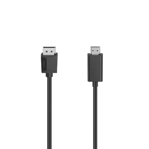 Hama 00205144 video kabeļu aksesuārs 1,5 m DisplayPort HDMI Melns