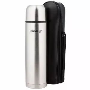 Термос KingHoff KH 4054 — металлический вакуумный фляжер 1000 мл, двойные стенки