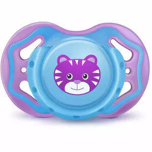 BAYBY Dummy 6+ ortodontiskais silikona knupītis ar vāciņu