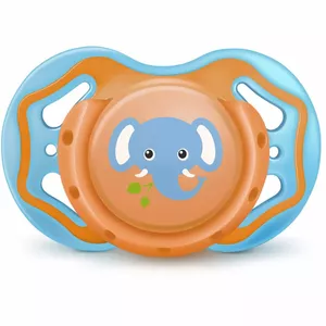 BAYBY Dummy 6+ ortodontisks silikona knupītis ar vāciņu