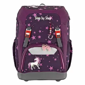School Backpack step by step Unicorn – kids' backpack for school, lightweight design, reflective details