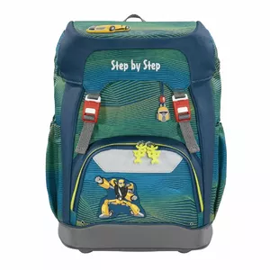 School Backpack step by step Grade "Power Robot" — children's backpack, ergonomic design, reflective elements