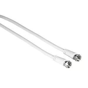Coaxial Cable Hama 00205040 10 m F White