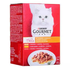 GOURMET Mon Petit Fish Mix - влажный корм для кошек - 6 x 50 г