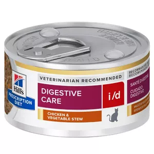 HILL'S PD Diet i/D Digestive Care Chicken&Vegetables - влажный корм для кошек - 82 г