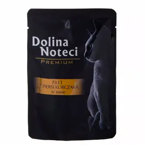 Wet cat food pouch dolina noteci DNP Premium filet z piersi kurczaka 85 g