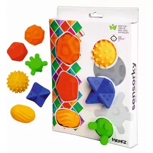 Sensorky sensory ball set by hencz toys — 6 pieces, assorted tactile baby toys