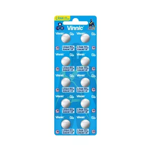 VINNIC - ALKALINE BUTTON BATTERY AG13 L1154F LR44 BLISTER*10