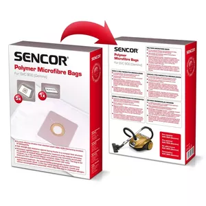 Dust bag Sencor SVC 900 Cylinder vacuum White 6 pcs