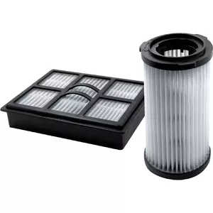 Putekļu sūcēja aksesuārs SENCOR SVX 005 HF HEPA ieplūdes un izplūdes mikrofiltrs, mazgājams, melns/balts