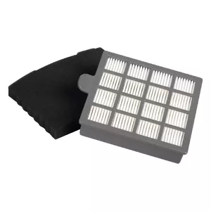 Putekļu sūcēja piederums SENCOR SVX 013 HF — HEPA ieplūdes un izplūdes mikrofiltrs, mazgājams, melns/ pelēks/ balts