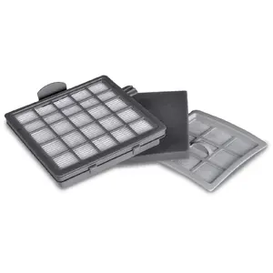 Putekļsūcēja aksesuārs SENCOR SVX 003 HF — HEPA ieplūdes un izplūdes mikrofiltrs, mazgājams, melns/balts, saderīgs ar SVC1010 SVC1011