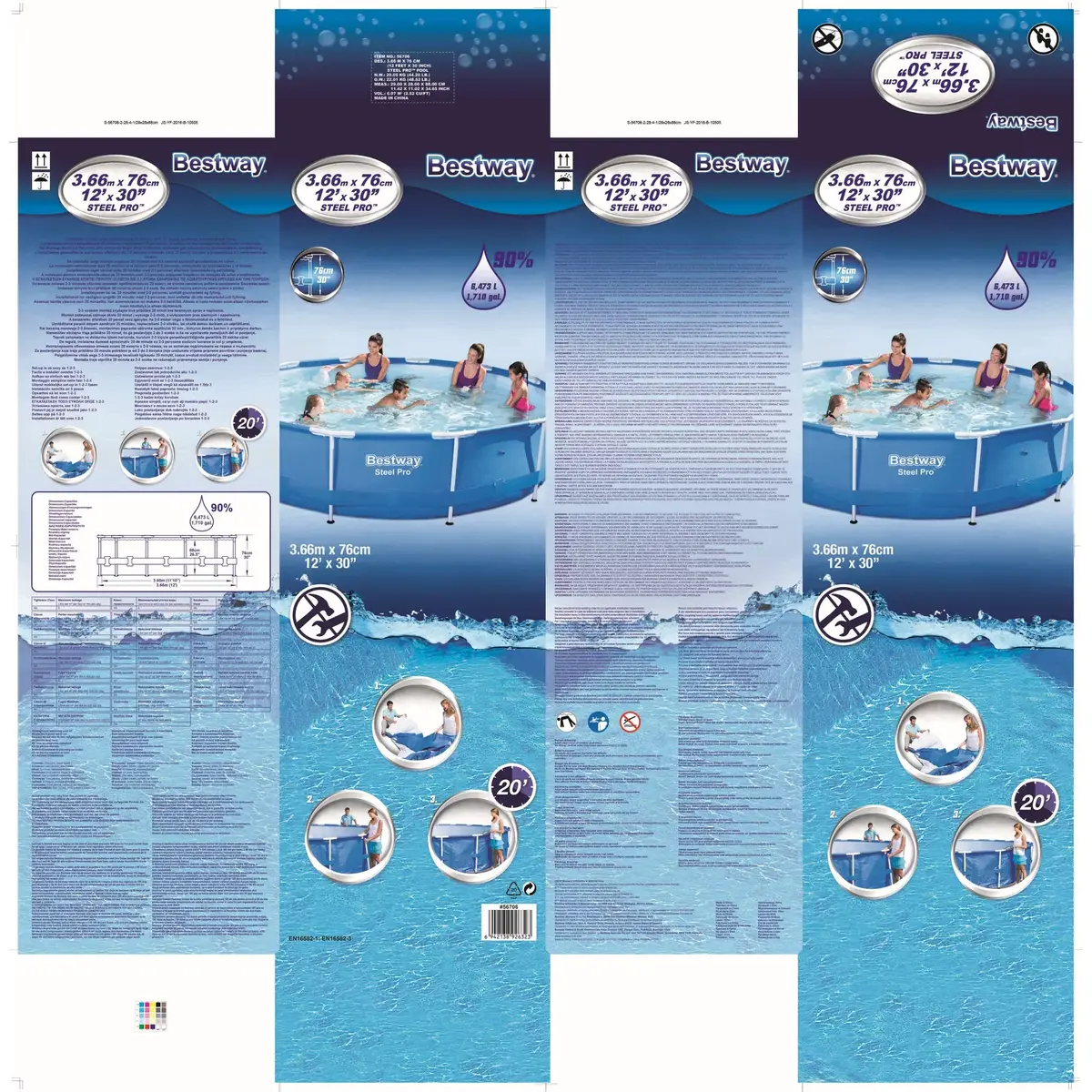 Bestway Steel Pro 56706 Round Framed Pool Photo 4