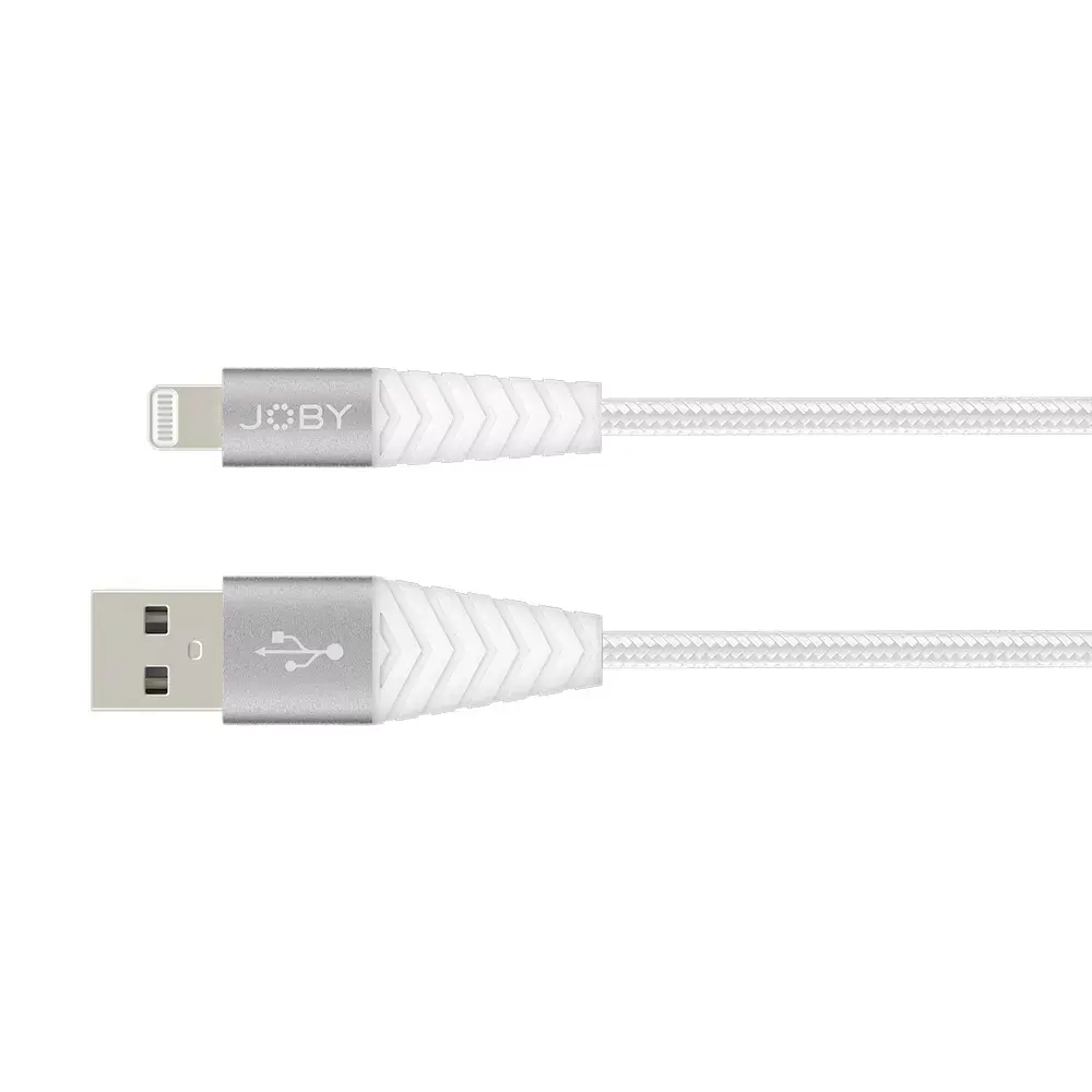 Joby Charge and Sync Lightning kabelis 1.2m balts Photo 2