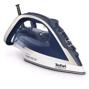 Паровой утюг Tefal Ultimate Pure FV6812 — 2800 Вт, паровой удар 260 г/мин, бак 0.27 л, шнур 2 м, синий/серебристый