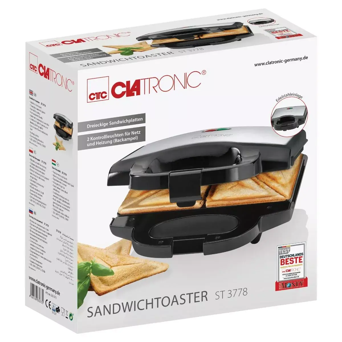 Sandwich Maker Clatronic ST 3778 Photo 4
