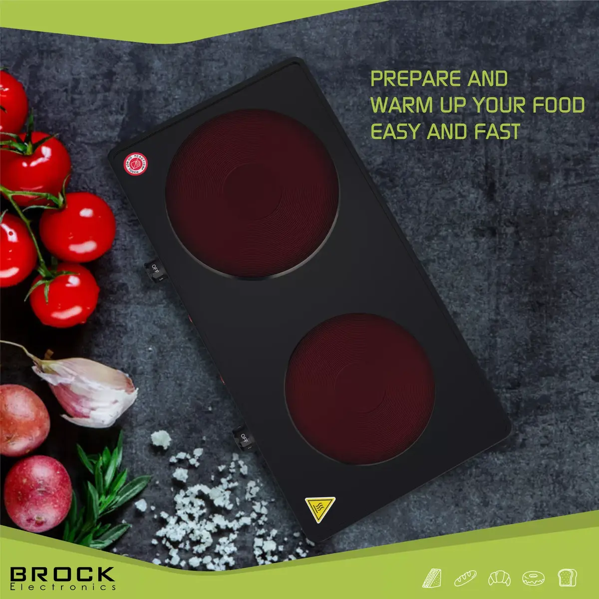 Электрическая плитка BROCK EP 200 BK Photo 15