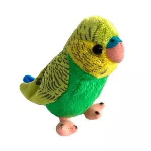 Mīkstā rotaļlieta Beppe papagailis 13 cm — zaļi-zils plīša