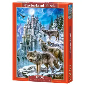 Пазл Castorland Wolves and Castle 1500 элементов, тема фауна, ширина 470 мм