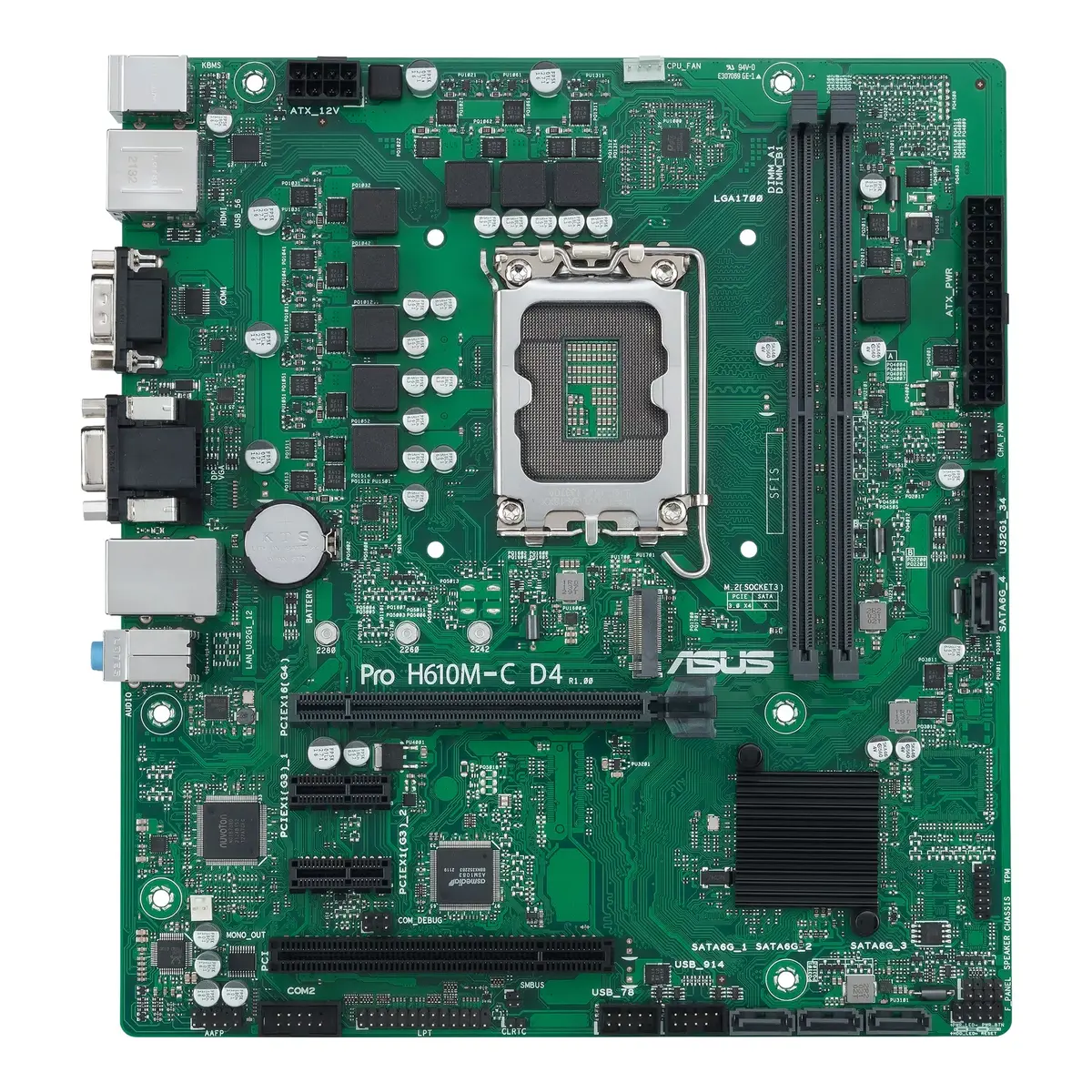 ASUS PRO H610M-C D4-CSM micro ATX motherboard Photo 2