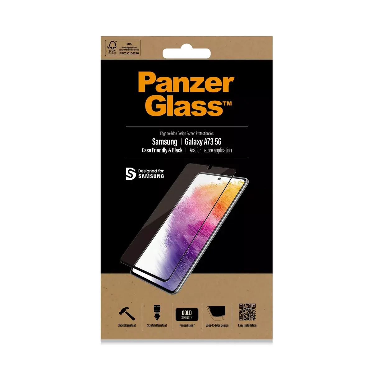 PanzerGlass защитное стекло — Samsung Galaxy A73 5G Photo 2