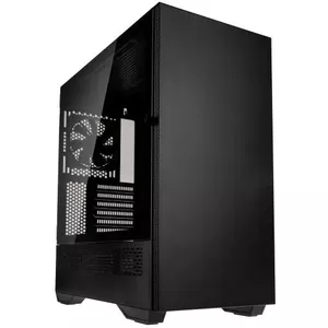 PC Case Kolink Stronghold Prime Midi Tower, Black, ATX PSU, supports 120/140 mm front fans, 2x internal 3.5/2.5" bays, 231×451×488 mm