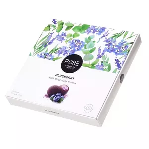 Chocolate truffles pure chocolate 450-12754 with blueberry filling, 120 g